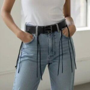 MARCEL MARONGIU REAL LEATHER FRINGE BELT - VINTAGE EDGE